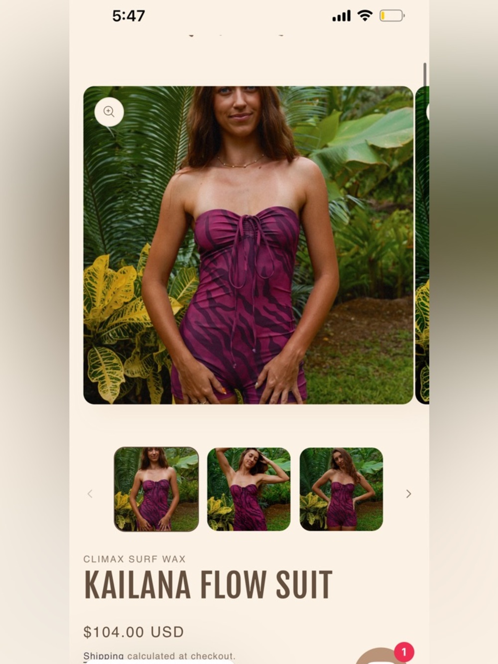 Climax Surf Wax Swim Suit